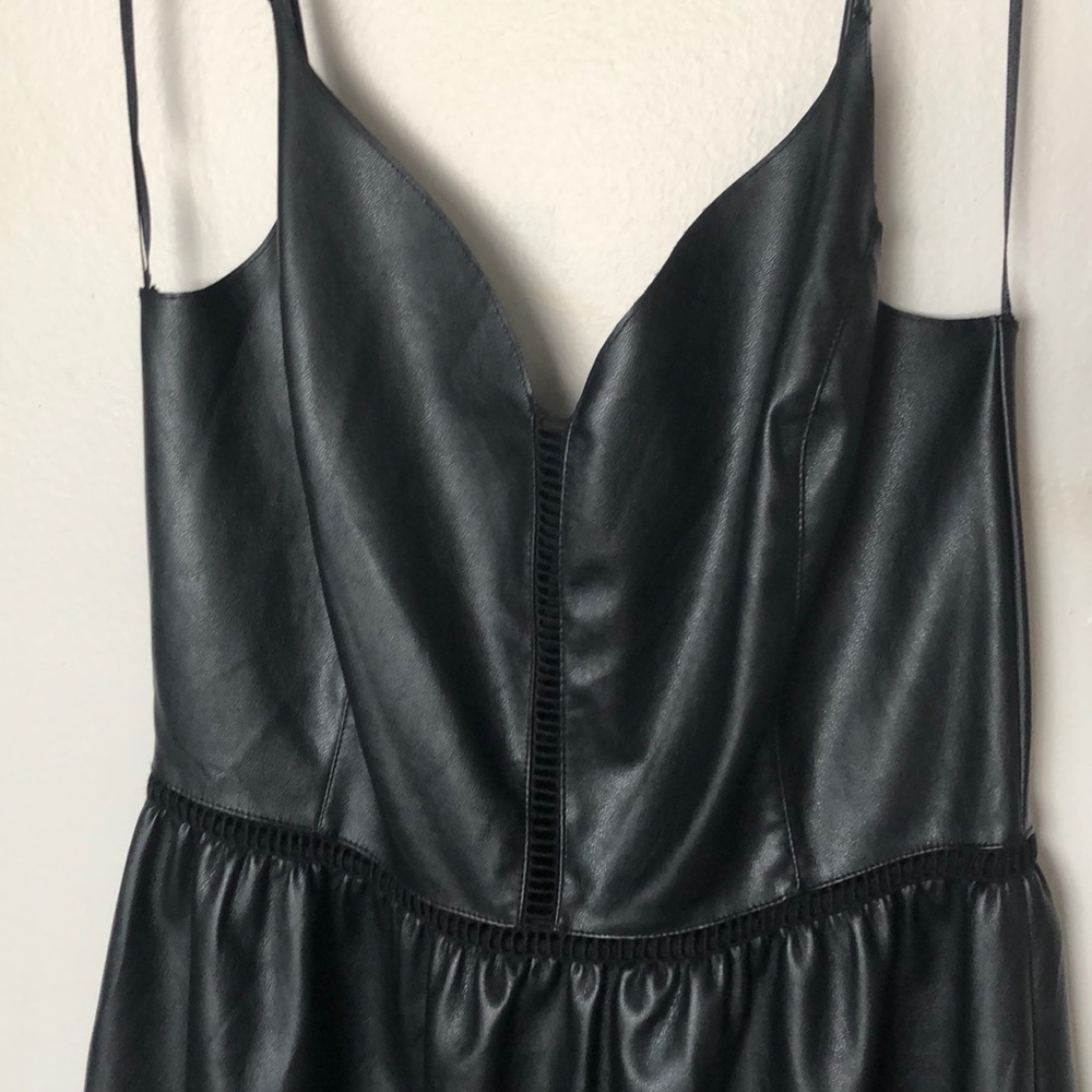 Zara Faux Leather Mini Dress - Picture 8 of 9